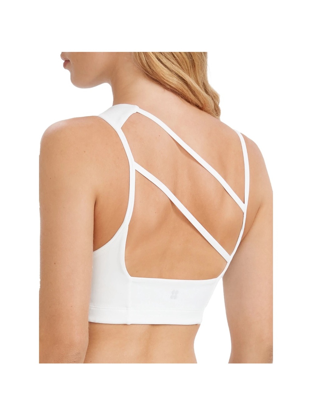 NWT Sweaty Betty Asymmetric Sculpt Bra Ambient Pink Size S NWT - Picture 10 of 11